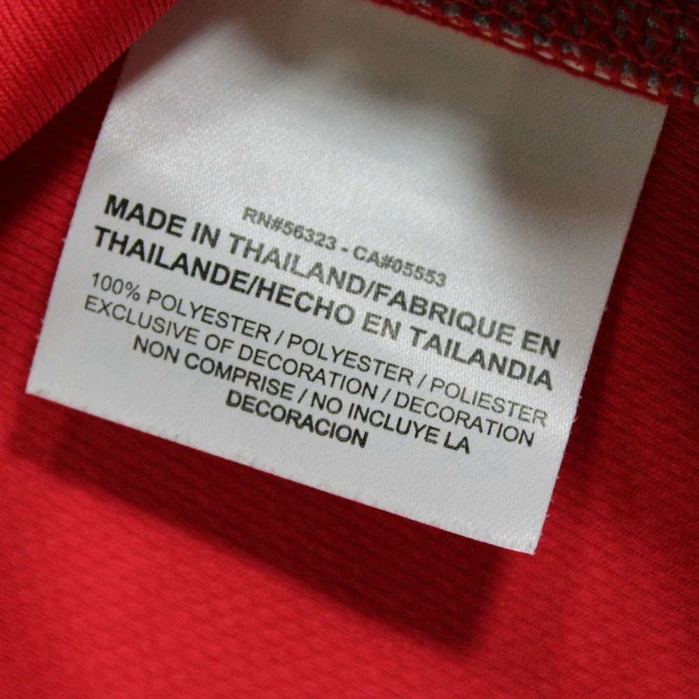 Nike Dri-FIT Womens Medium Red Long Sleeve Running Training Shirt Mesh Panels